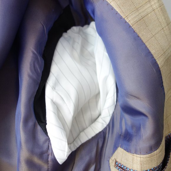 Marc Martin New York Silk and Wool Sport Blazer Size 38R - Picture 6 of 8